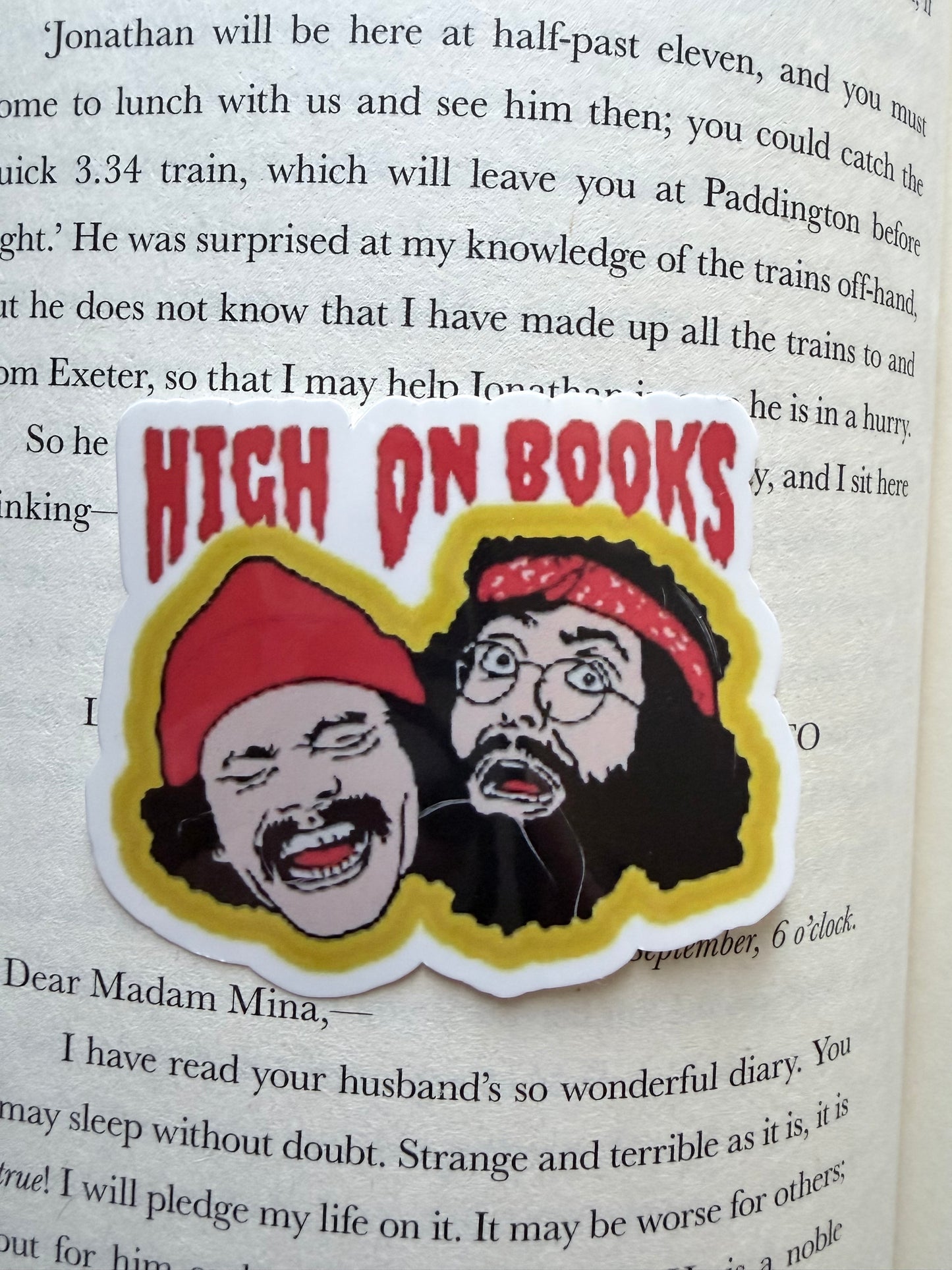 High on Books Sticker