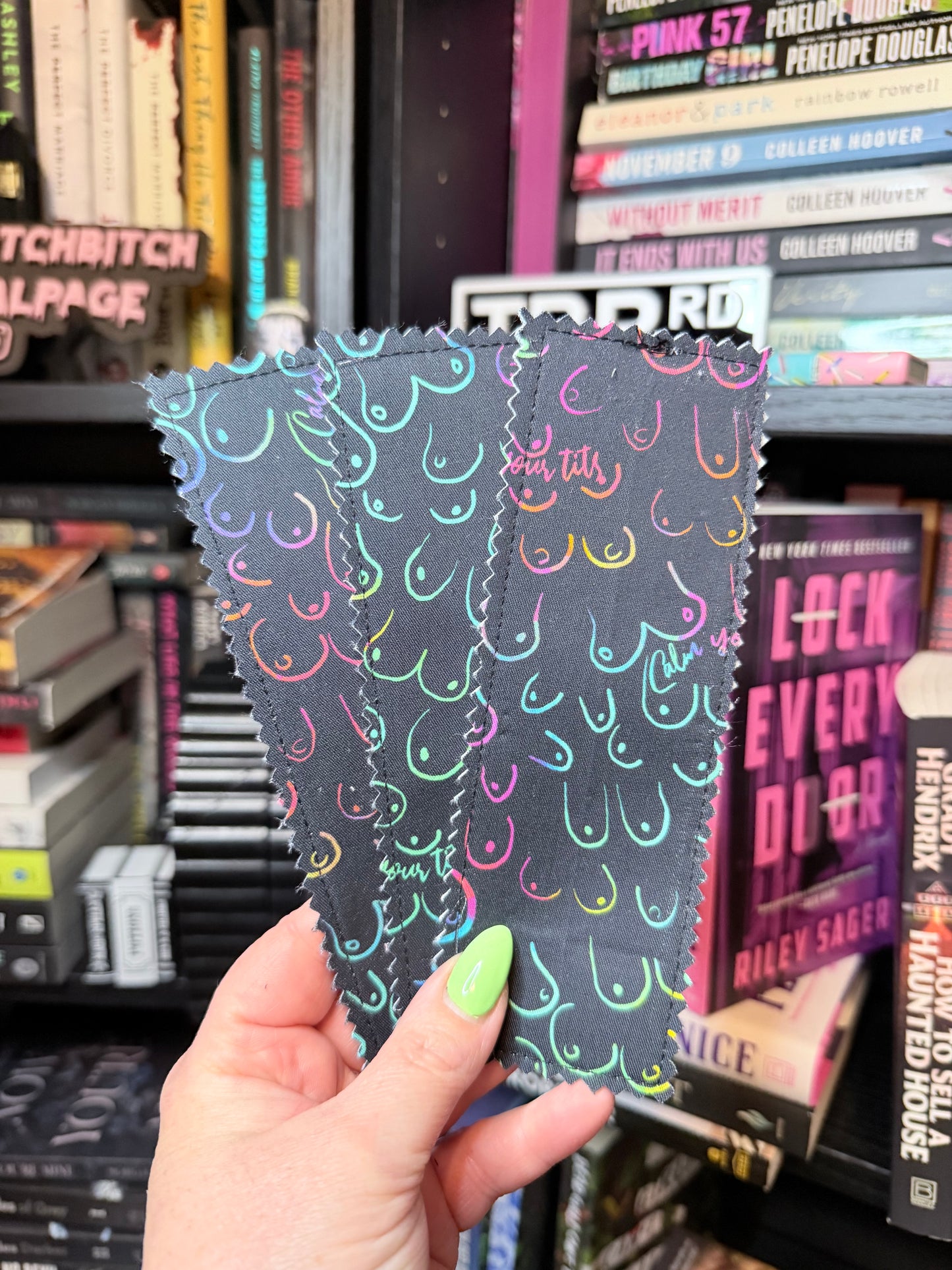 Boobies Fabric Book Mark