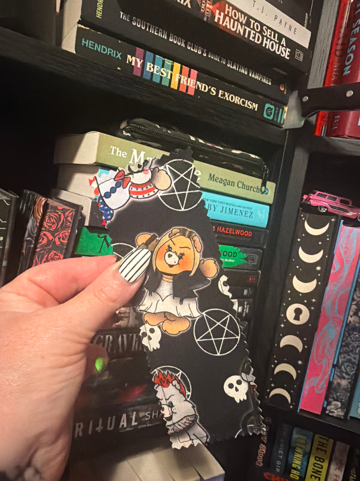 Scare Bears Fabric Book Mark
