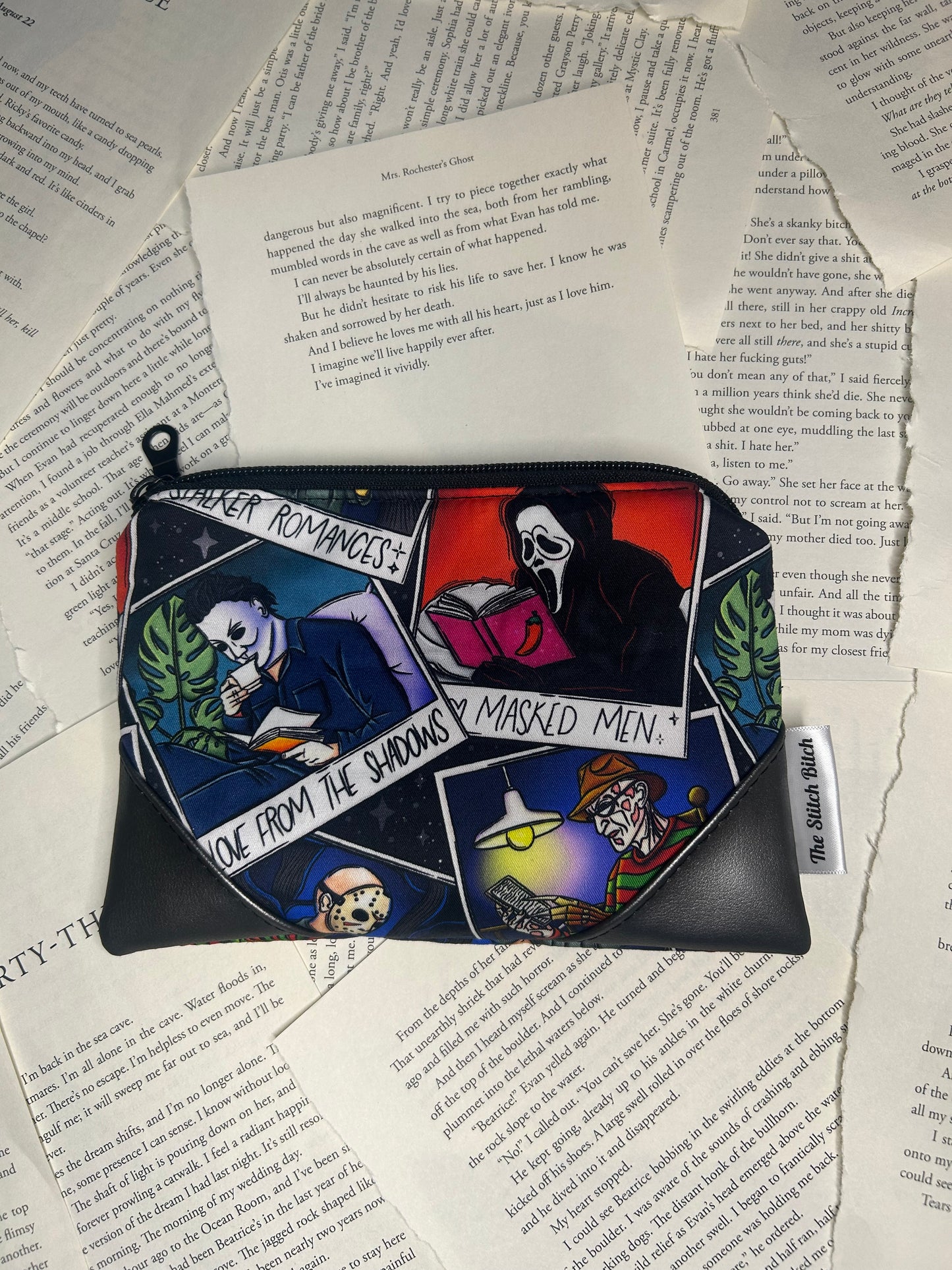 Bookish Masked Man Annotation Kit/ Make Up Bag