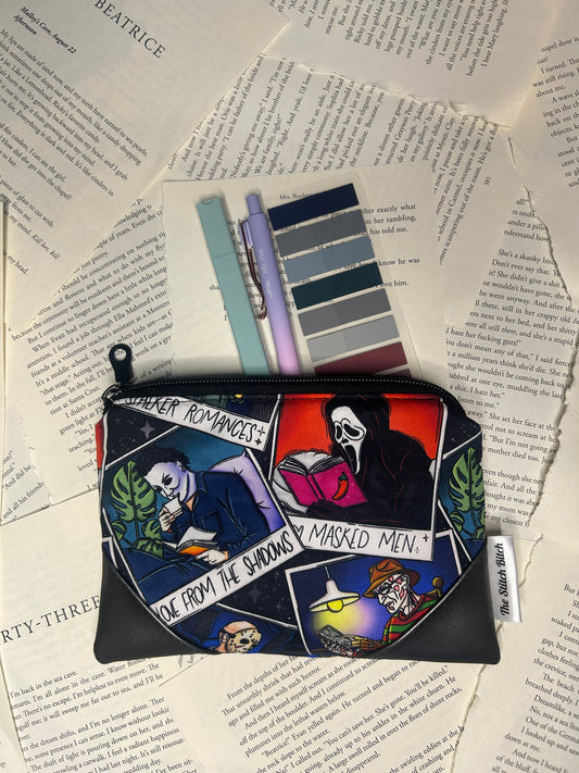 Bookish Masked Man Annotation Kit/ Make Up Bag