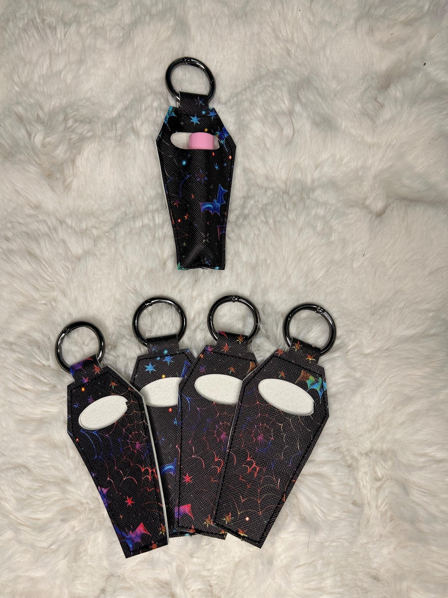 Coffin Bats Chapstick Keychain