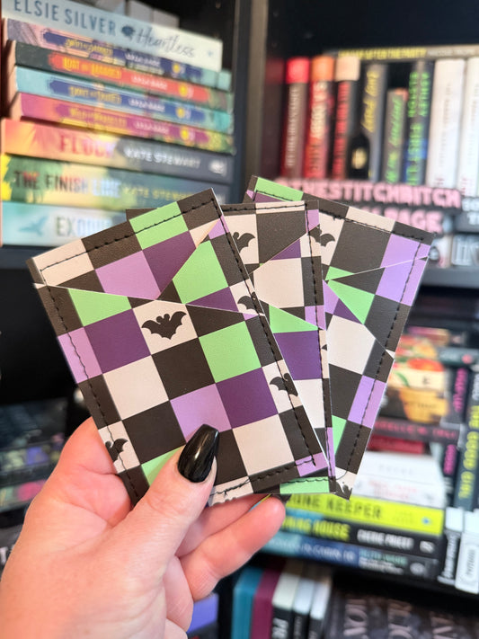 Bat Checkered Card Keeper