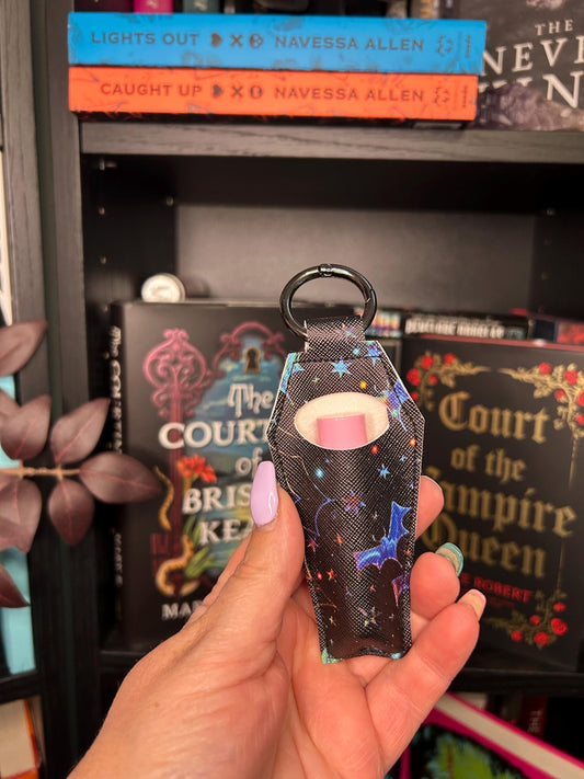 Coffin Bats Chapstick Keychain