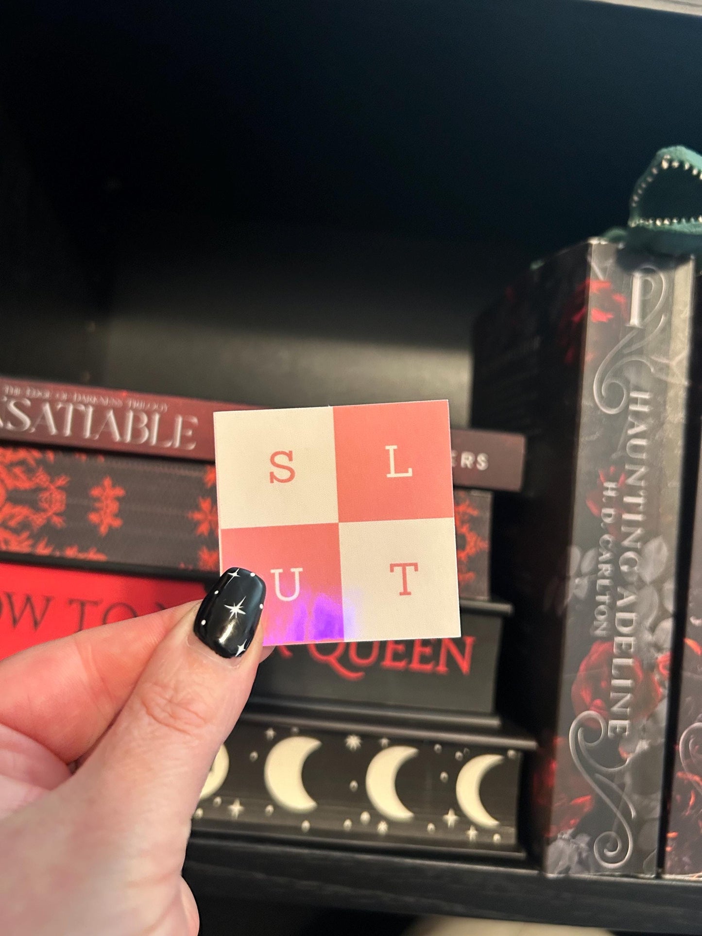 Holographic S L U T Sticker 2x2