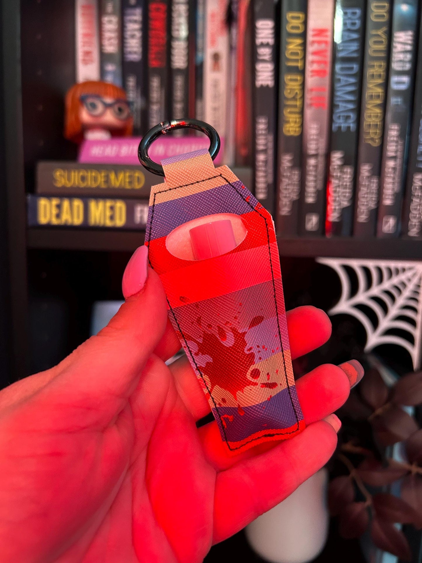 Chucky Coffin Chapstick Keychain