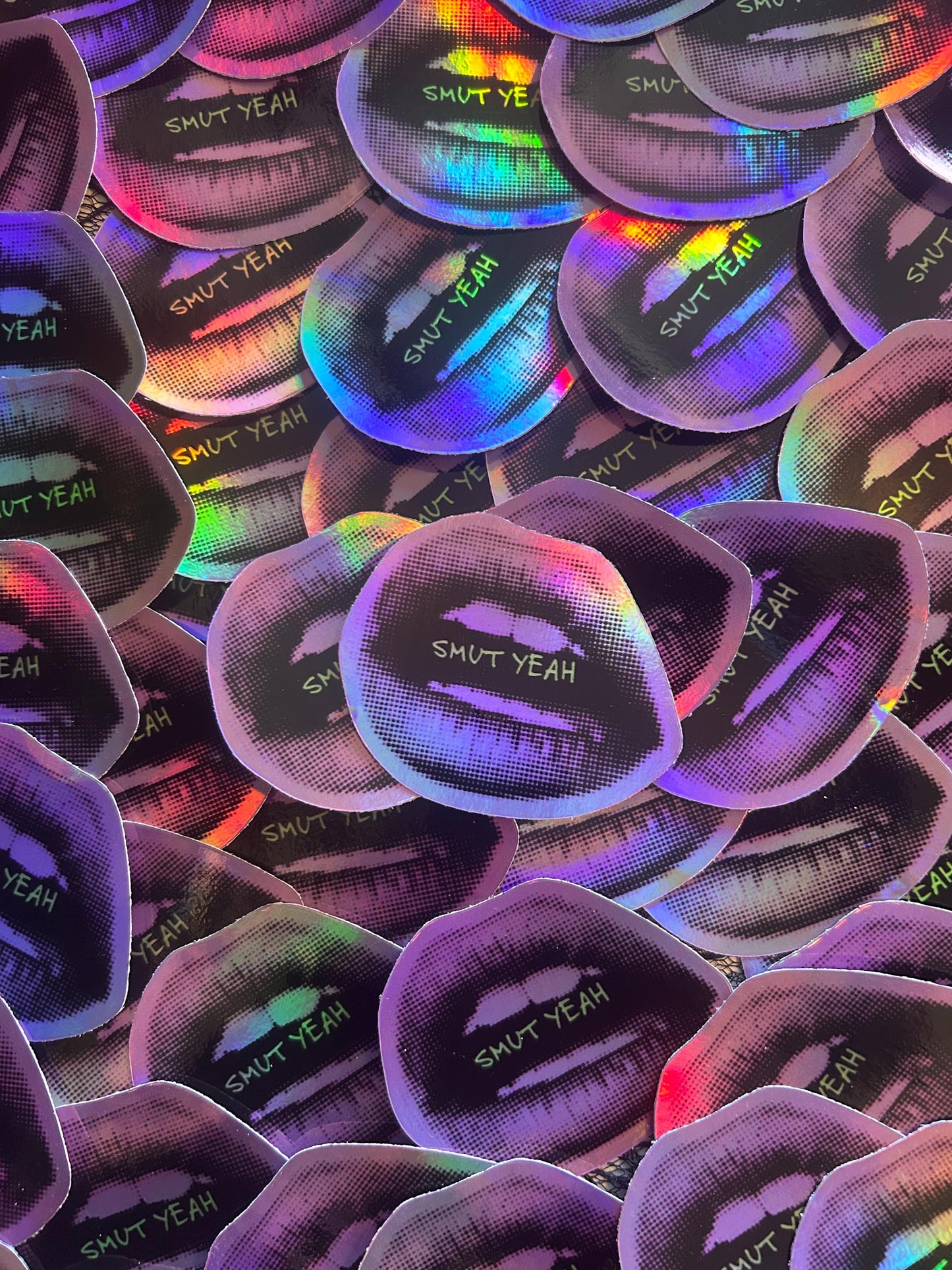 Smut Yeah Hologram Sticker