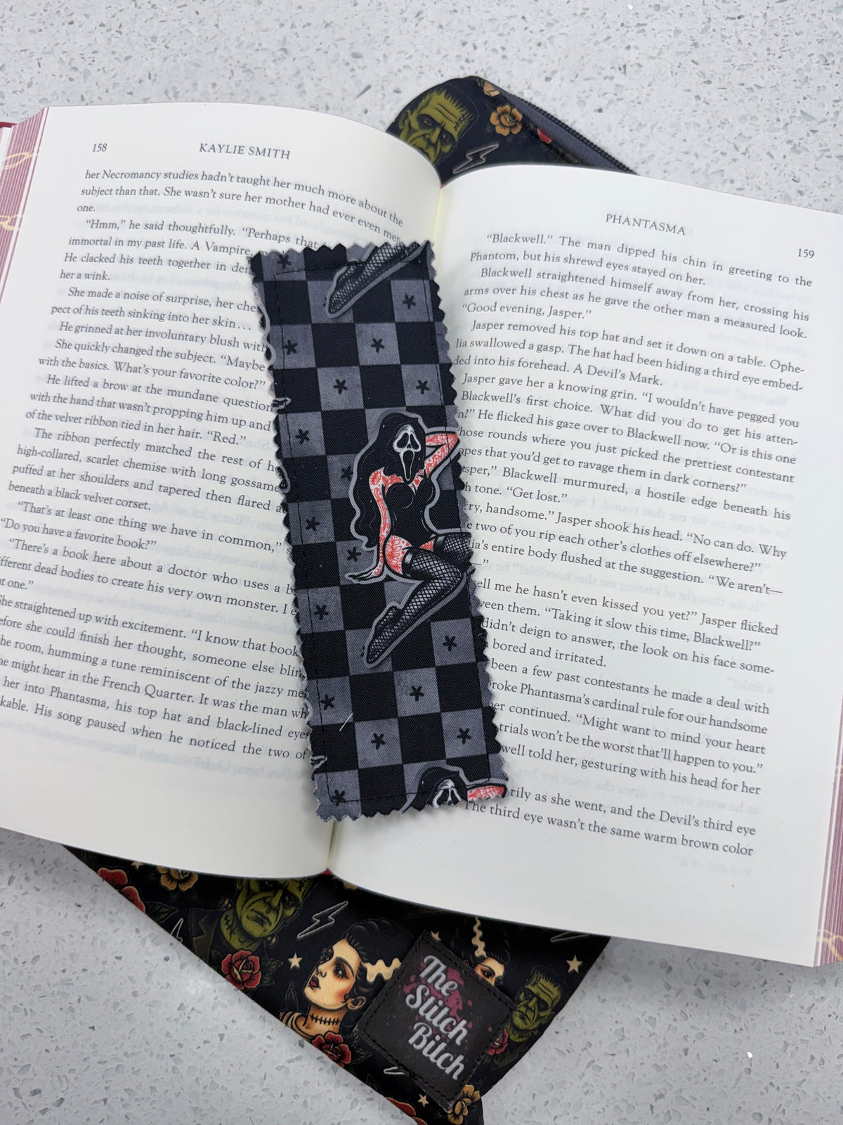 Ghost Girl Fabric Book Mark