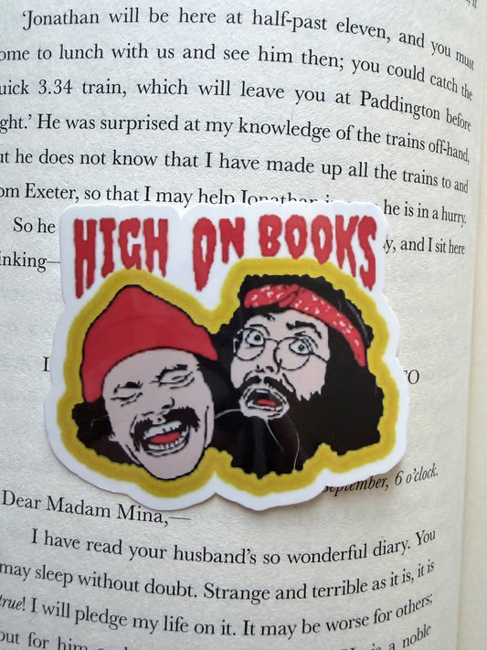 High on Books Sticker
