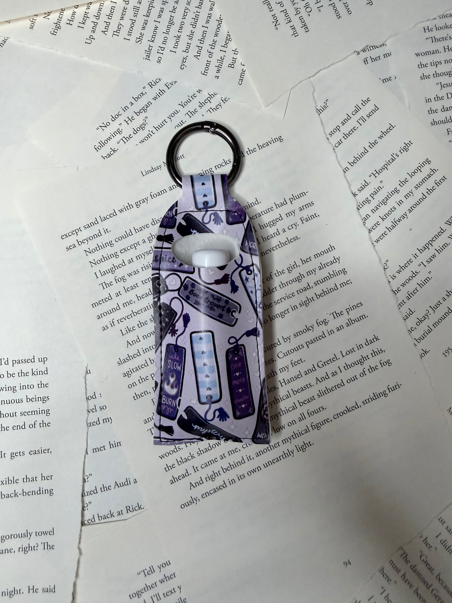Bookmark Chapstick Keychain