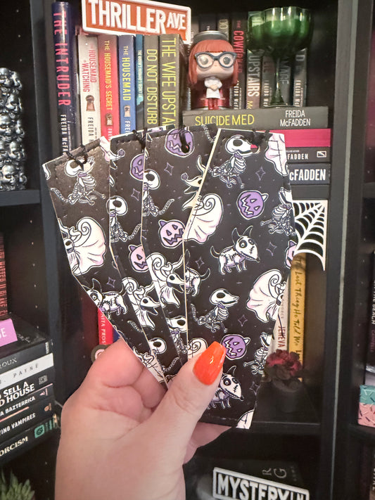Horror Dogs Coffin Bookmark with Tassel