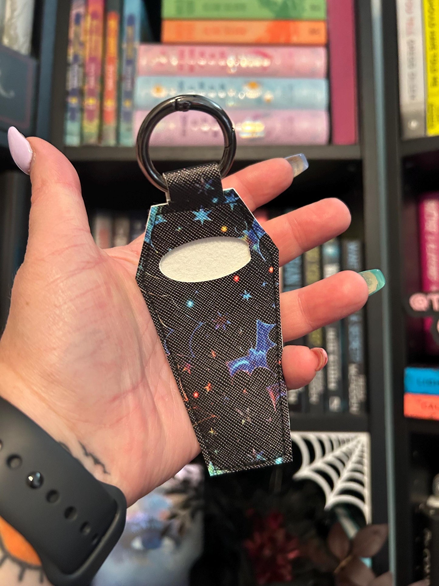 Coffin Bats Chapstick Keychain