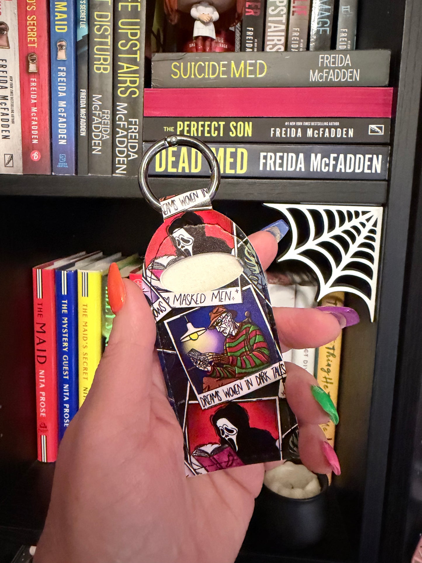 Bookish Mask Men Chapstick Keychain