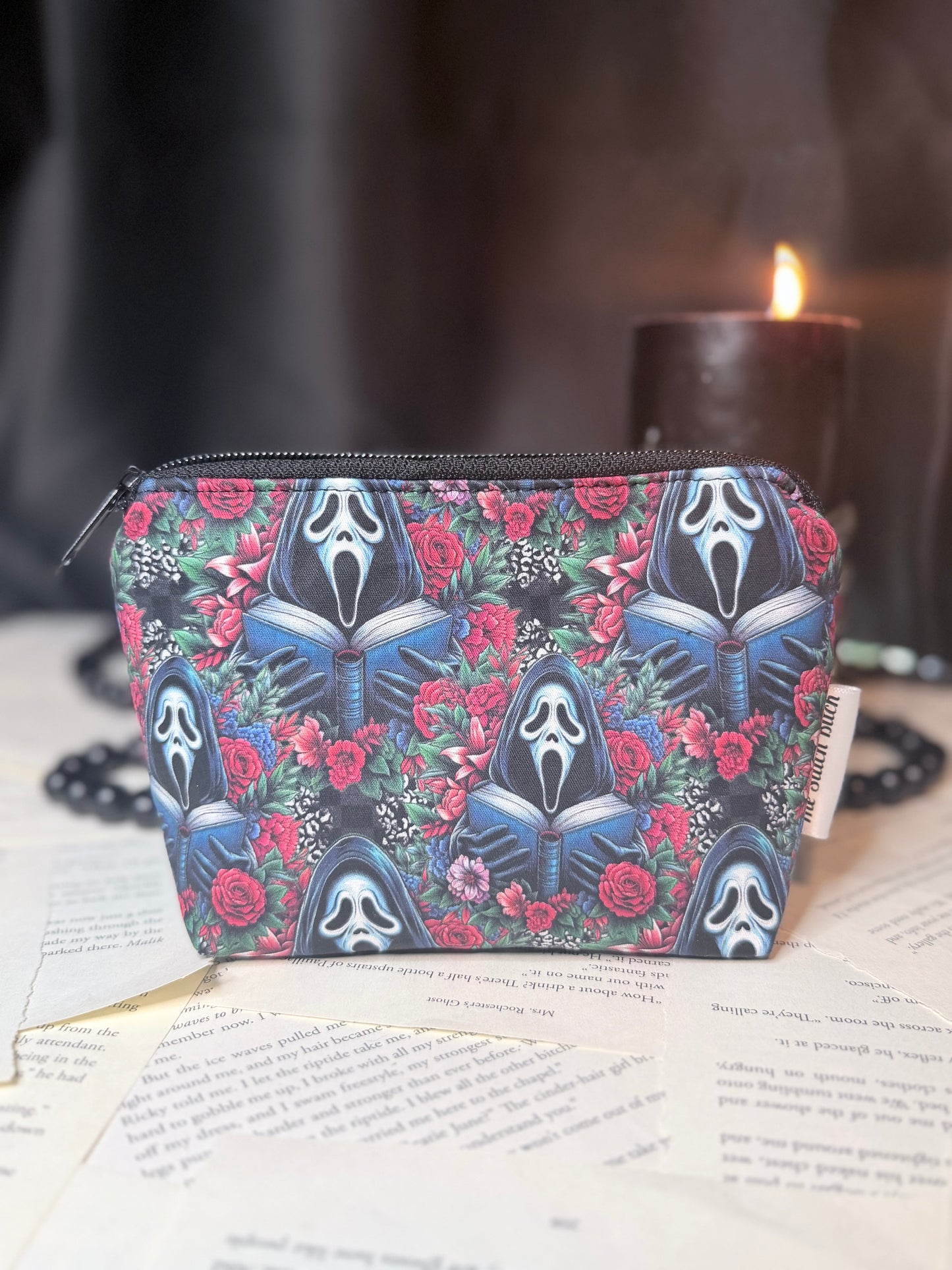 Small Horror Book Boyfriend Make Up Bag