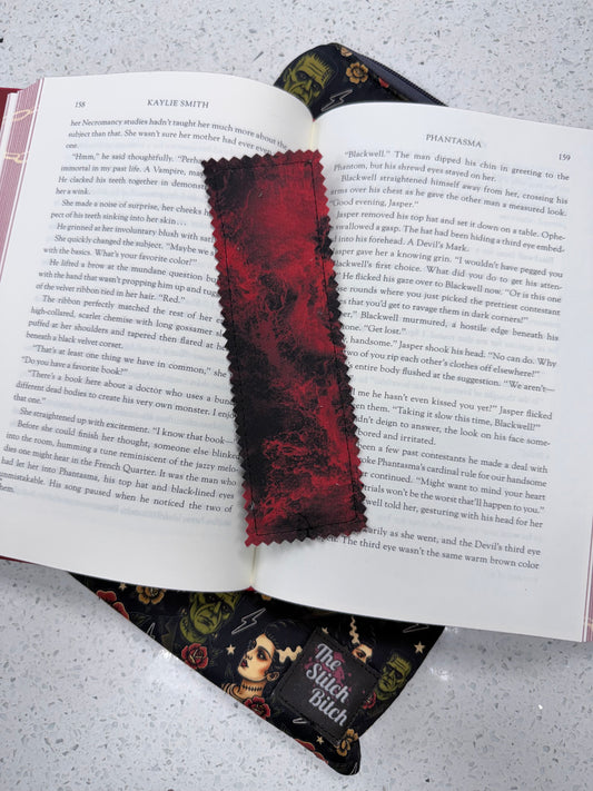 Red/ Black Fabric Book Mark