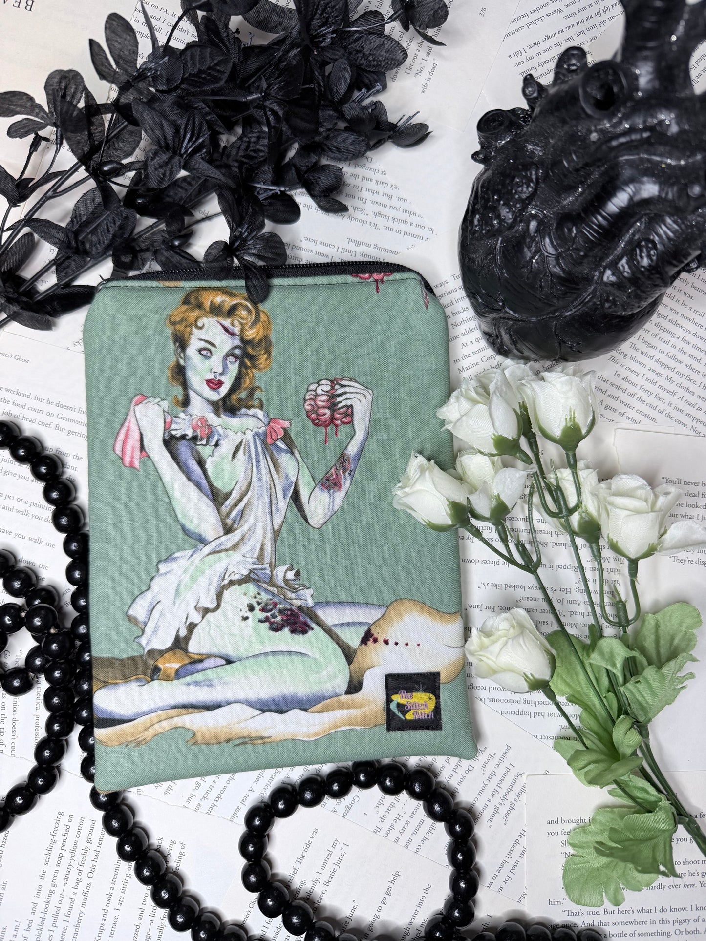 Zombie Pinup Green Sleeve