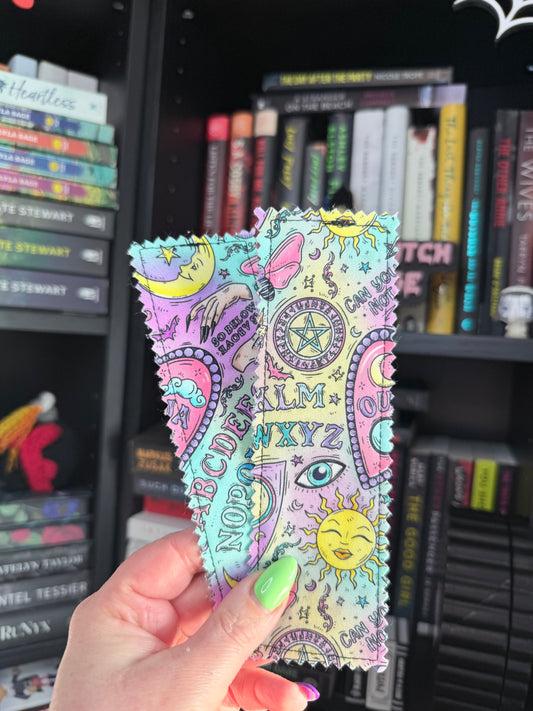 Pastel Ouija Fabric Book Mark
