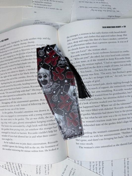 Art the Clown Coffin Book Mark