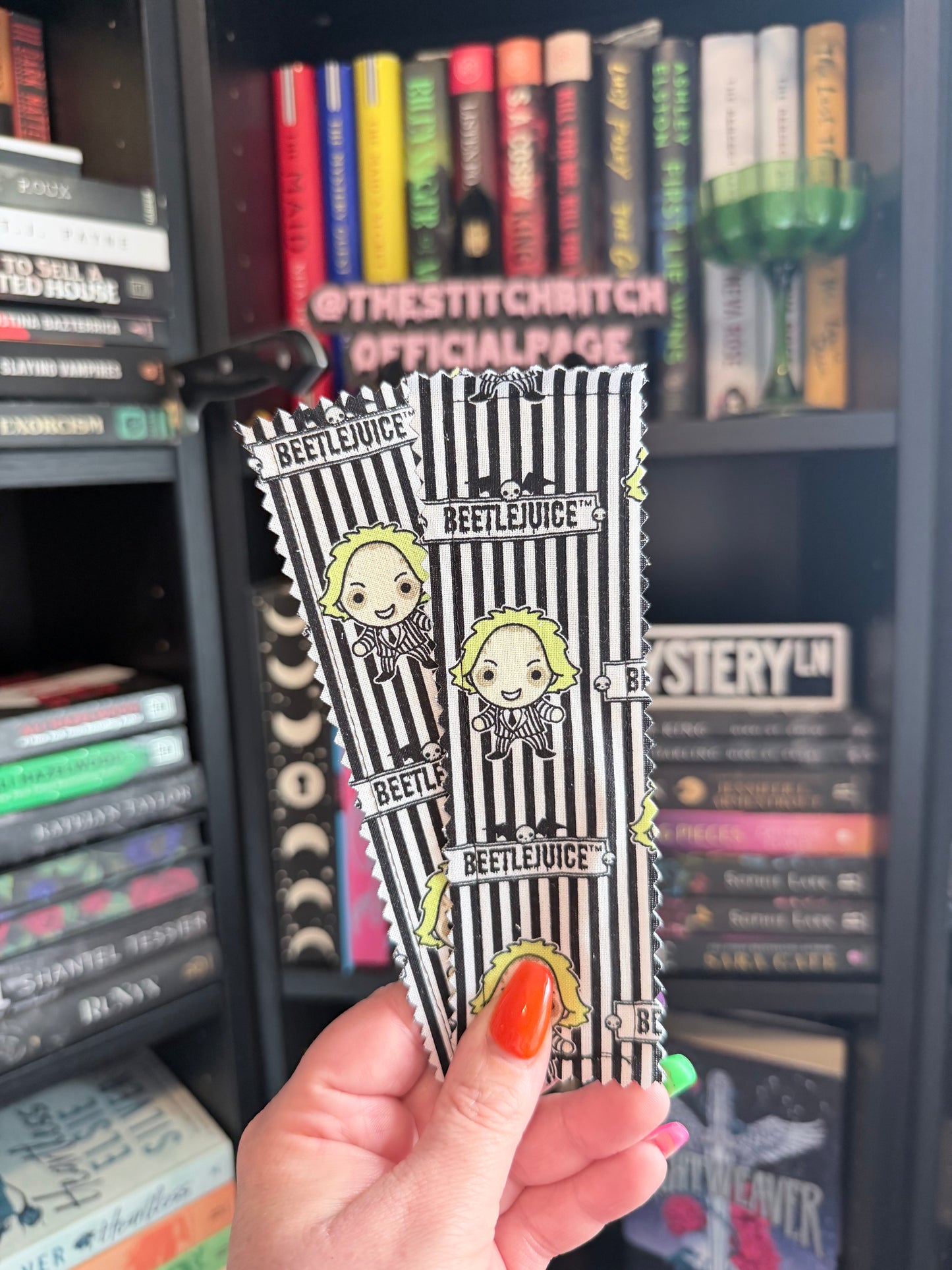 Beetlejuice Baby Black & White Book Mark