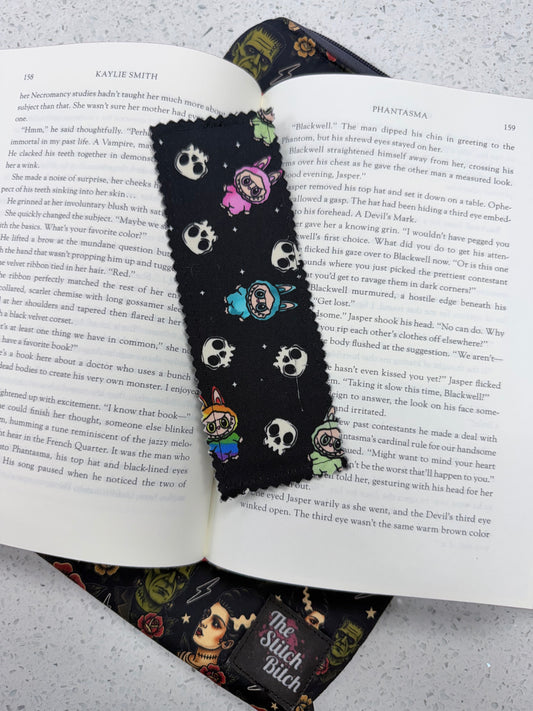 Nine Tooth Grin  Fabric Book Mark