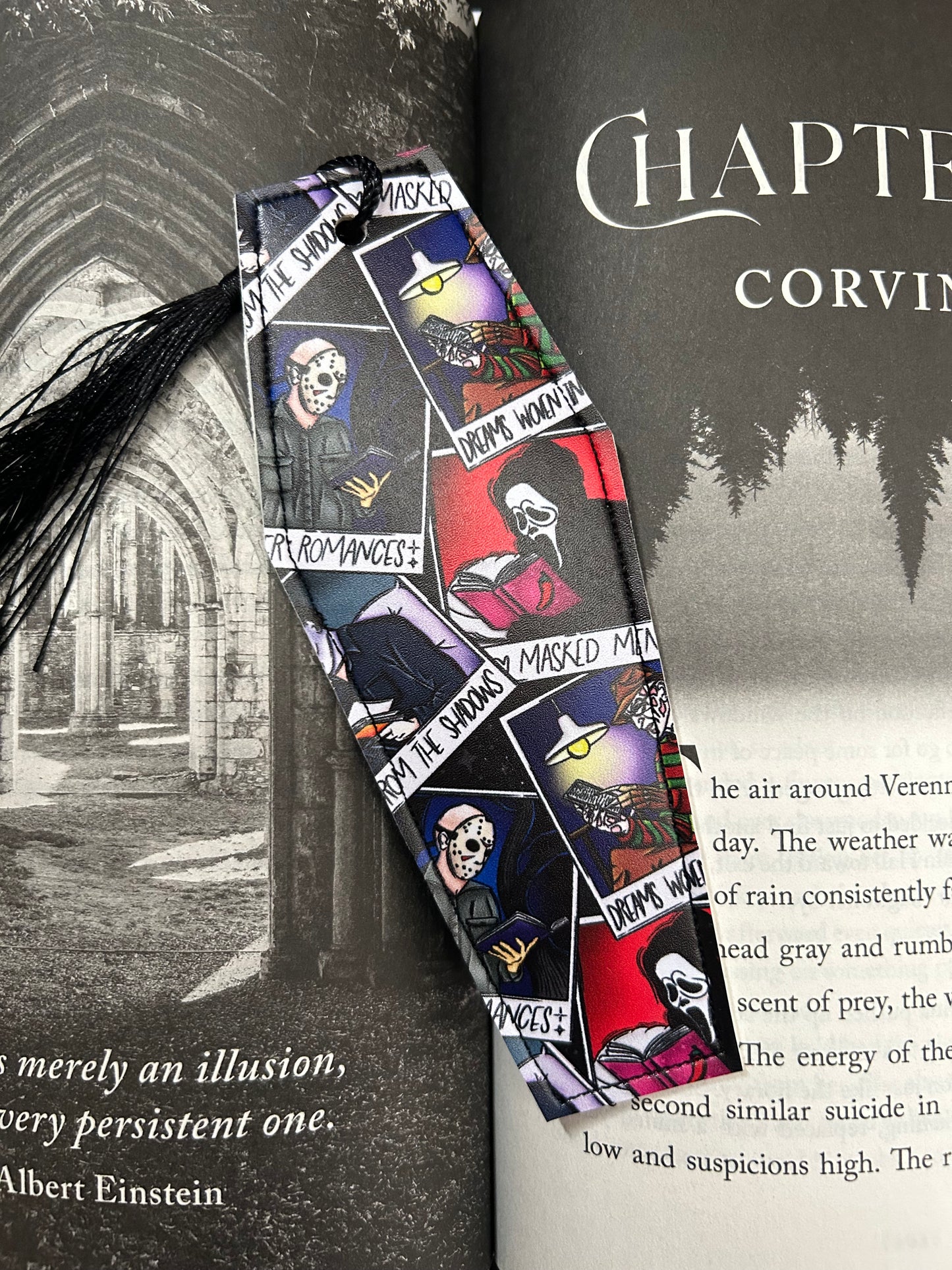 Bookish Masked Man Coffin Bookmark (Yes Daddy)