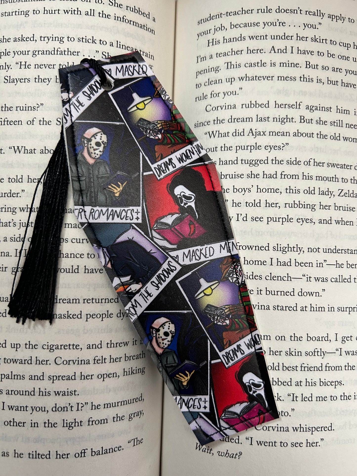 Bookish Masked Man Coffin Bookmark (Yes Daddy)