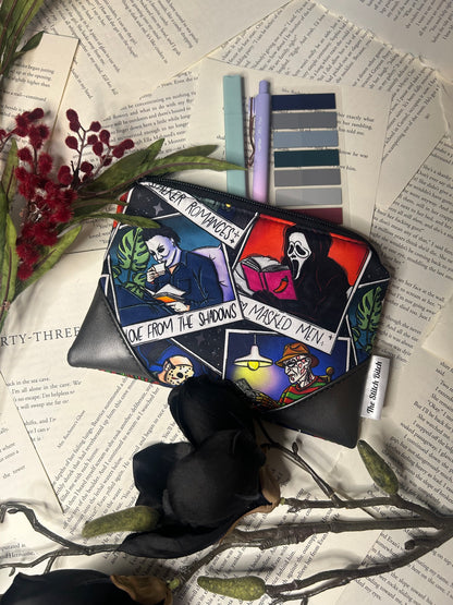 Bookish Masked Man Annotation Kit/ Make Up Bag
