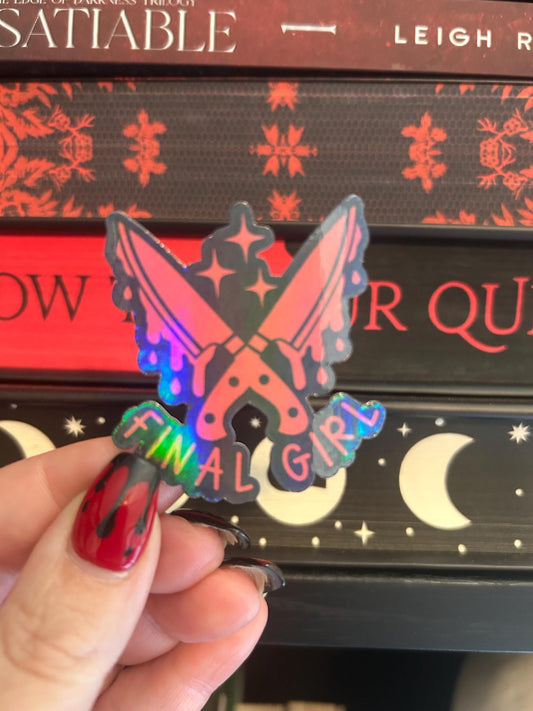 Holographic Final Girl  Sticker