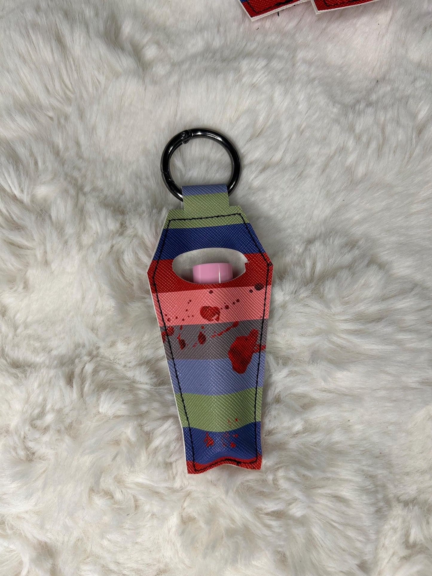 Chucky Coffin Chapstick Keychain